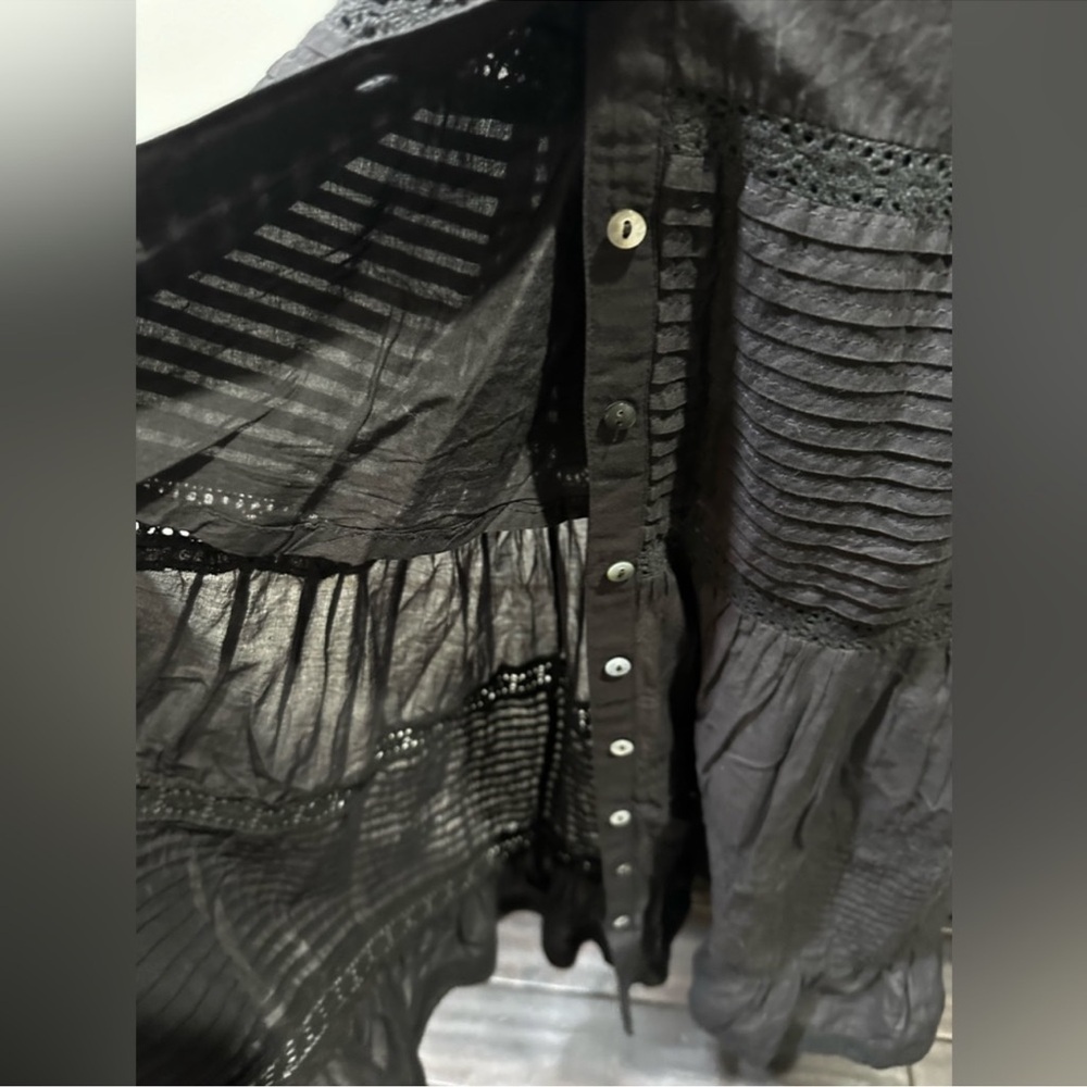 SPELL Black Dove Lace maxi dress -M - Picture 6 of 8